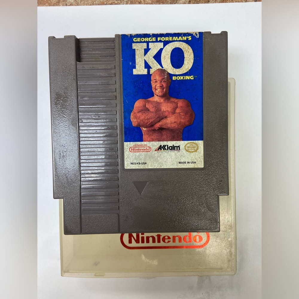 GEORGE FOREMAN KO BOXING NINTENDO GAME